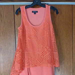 S.L. Fashions, Salmon Dress, Size 8